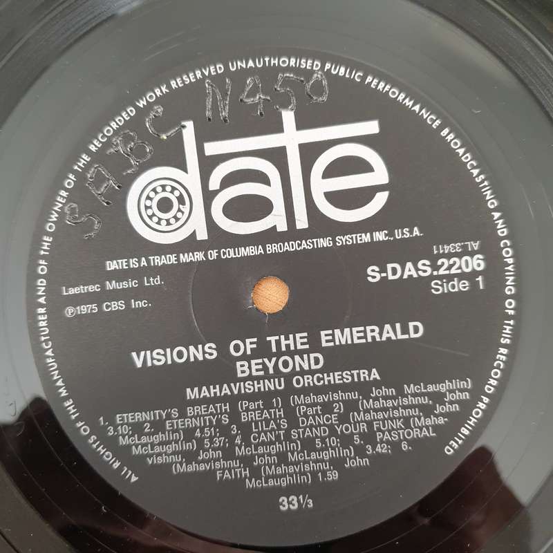 Mahavishnu Orchestra  Visions Of The Emerald Beyond - Vinyl LP Record - Very-Good+ Quality (VG+)