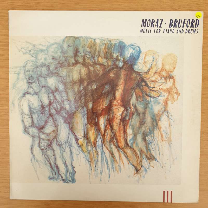 Moraz - Bruford  Music For Piano And Drums - Vinyl LP Record - Very-Good+ Quality (VG+)
