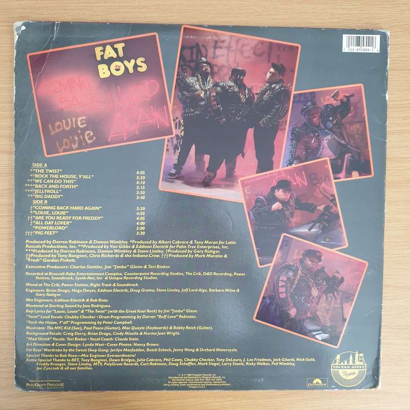 Fat Boys  Coming Back Hard Again - Vinyl LP Record - Very-Good+ Quality (VG+)