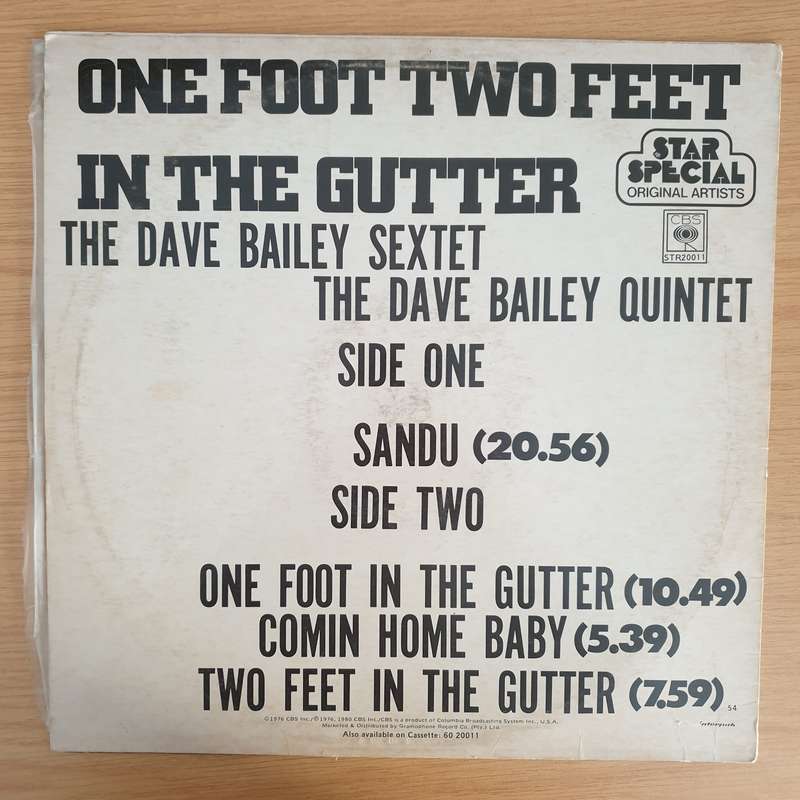 The Dave Bailey Sextet & The Dave Bailey Quintet - One Foot Two Feet In The Gutter - Vinyl LP Rec...