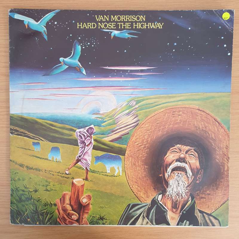 Van Morrison  Hard Nose The Highway - Vinyl LP Record - Very-Good+ Quality (VG+)