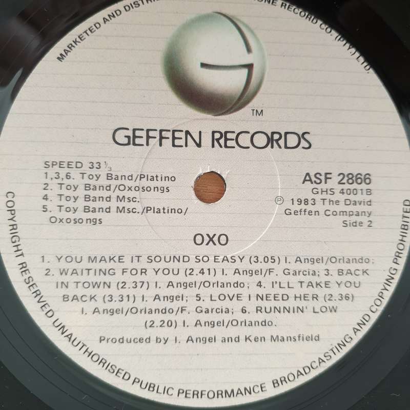 OXO   Oxo -  Vinyl LP Record - Very-Good+ Quality (VG+) (verygoodplus)