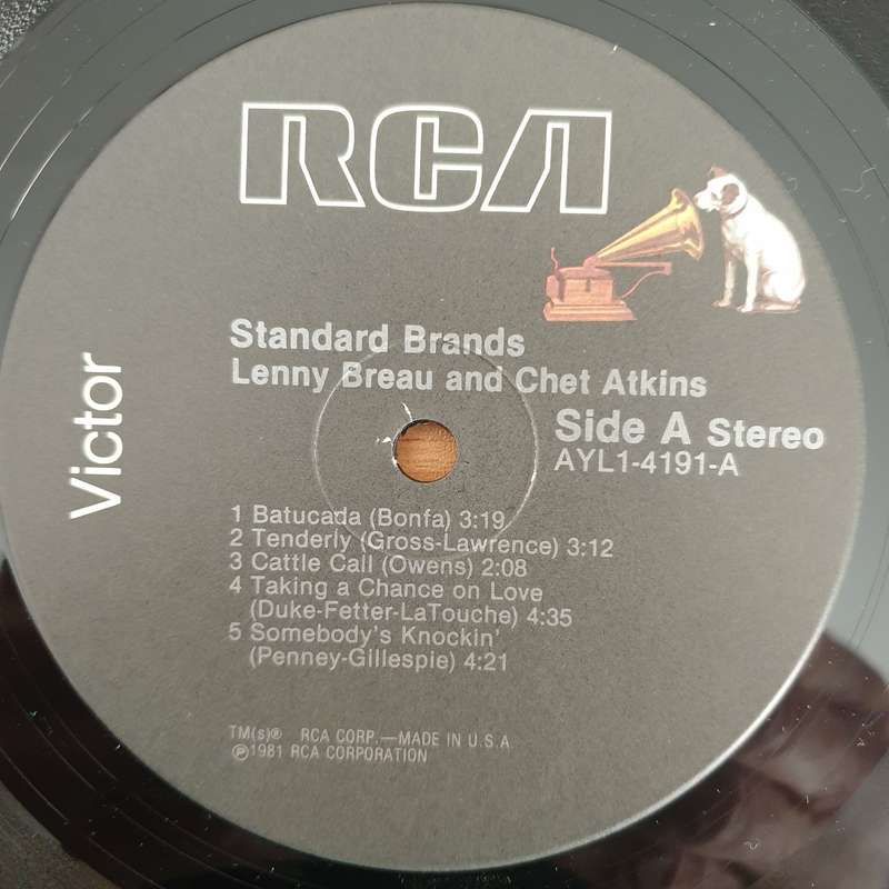 Lenny Breau And Chet Atkins  Standard Brands - Vinyl LP Record - Very-Good+ Quality (VG+) (ver...