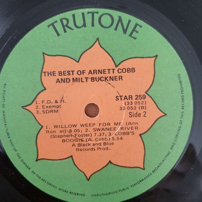 The Best of  -Arnett Cobb & Milt Buckner - Vinyl LP Record - Very-Good+ Quality (VG+) (verygoodplus)