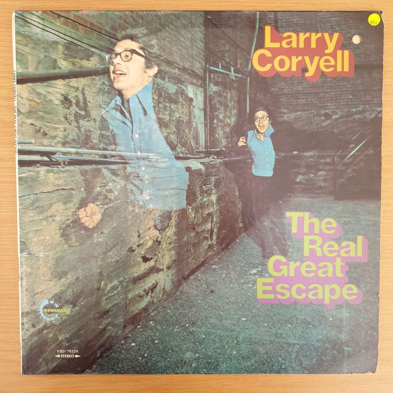 Larry Coryell  The Real Great Escape - Vinyl LP Record - Very-Good+ Quality (VG+) (verygoodplus)