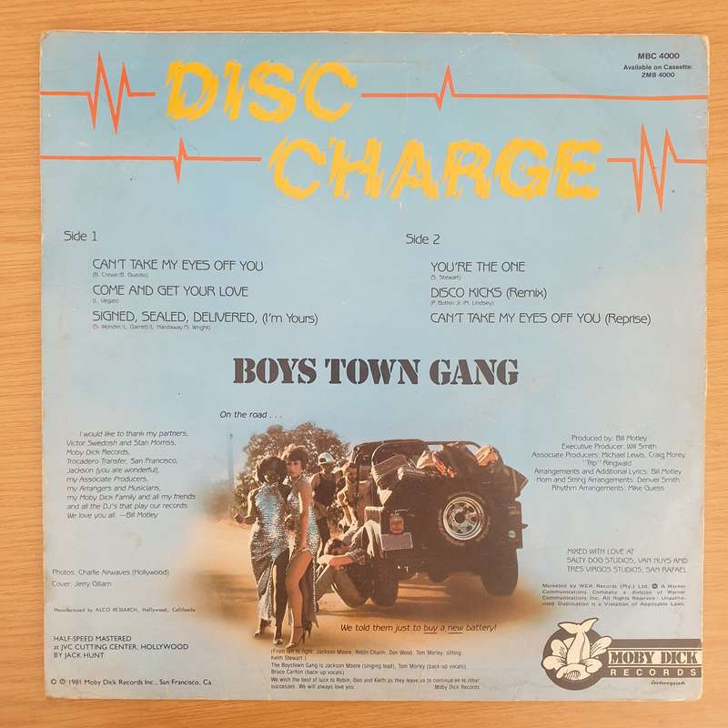 Boys Town Gang - Disc Charge - Half Speed Remastered at JVC Cutting Center  - Vinyl LP Record - V...
