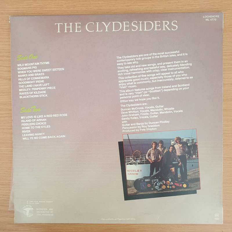 The Clydesiders  Wild Mountain Thyme - Vinyl LP Record - Very-Good+ Quality (VG+) (verygoodplus)