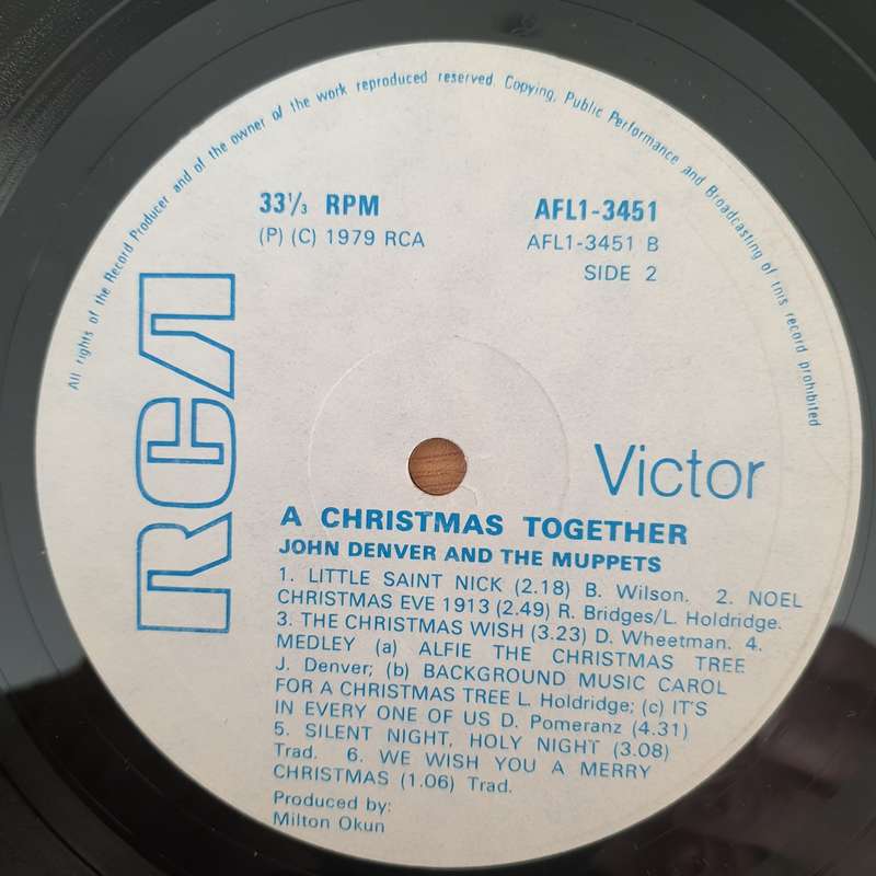 John Denver And The Muppets  A Christmas Together (Rhodesia) - Vinyl LP Record - Very-Good+ Qu...