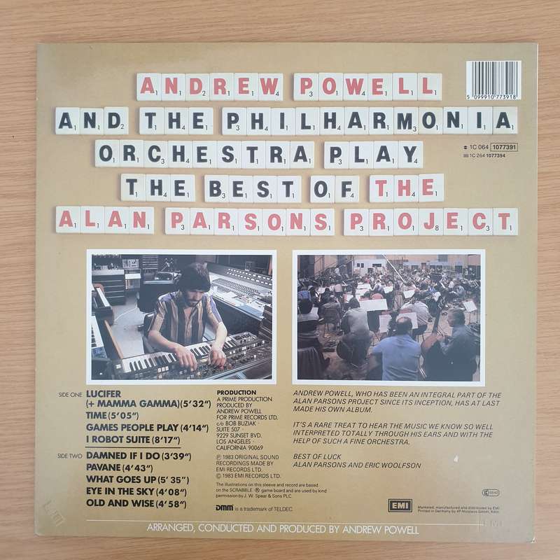 The Alan Parsons Project - The Best Of - Andrew Powell And The Philharmonia Orchestra - Vinyl LP ...