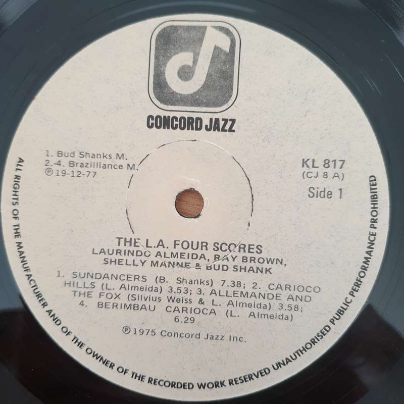 The L.A. Four  The L.A. Four Scores! - Vinyl LP Record - Very-Good+ Quality (VG+) (verygoodplus)