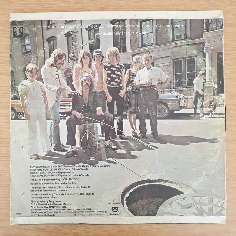 Foghat  Fool For The City - Vinyl LP Record - Very-Good- Quality (VG-)