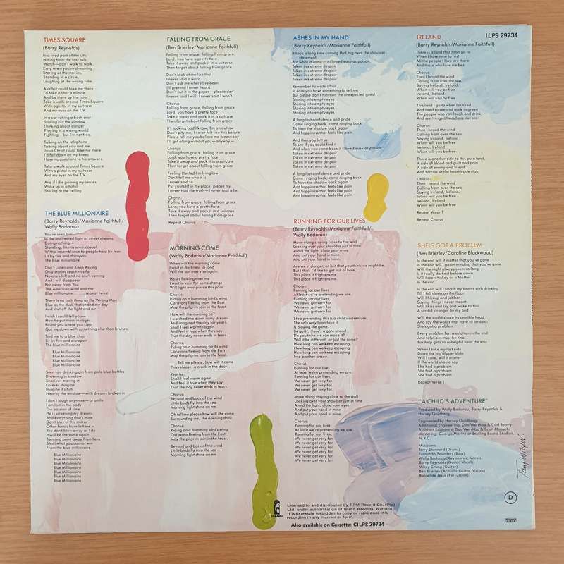 Marianne Faithfull  A Child's Adventure - Vinyl LP Record - Very-Good+ Quality (VG+)