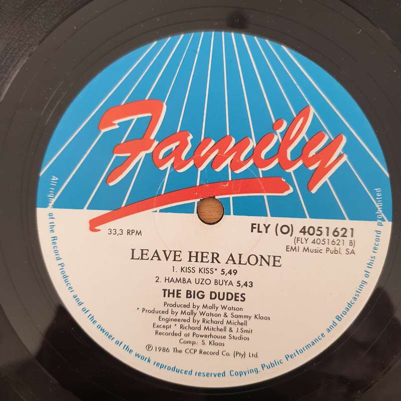 The Big Dudes  Leave Her Alone - Vinyl LP Record - Very-Good Quality (VG)  (verry)
