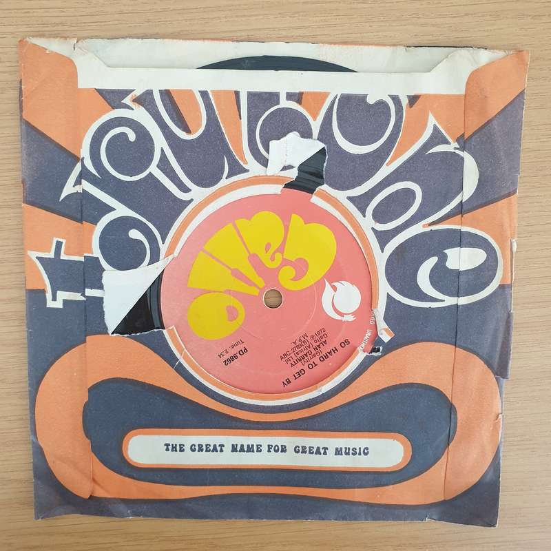 Alan Garrity  Home Isn't Home Anymore / So Hard To Get By - Vinyl 7" Record - Very-Good+ Quali...
