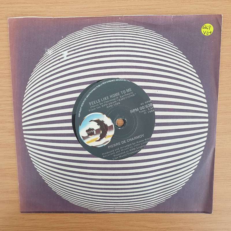Pierre De Charmoy - Feels Like Home to Me - Vinyl 7" Record - Very-Good+ Quality (VG+) (verygoodp...