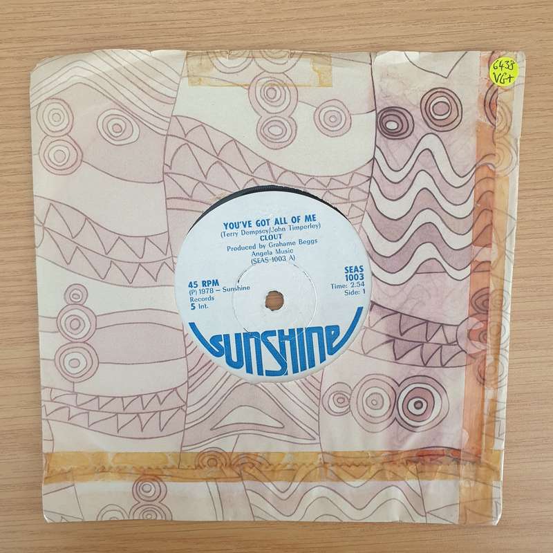 Clout  You've Got All Of Me (Rhodesia) - Vinyl 7" Record - Very-Good+ Quality (VG+) (verygoodp...
