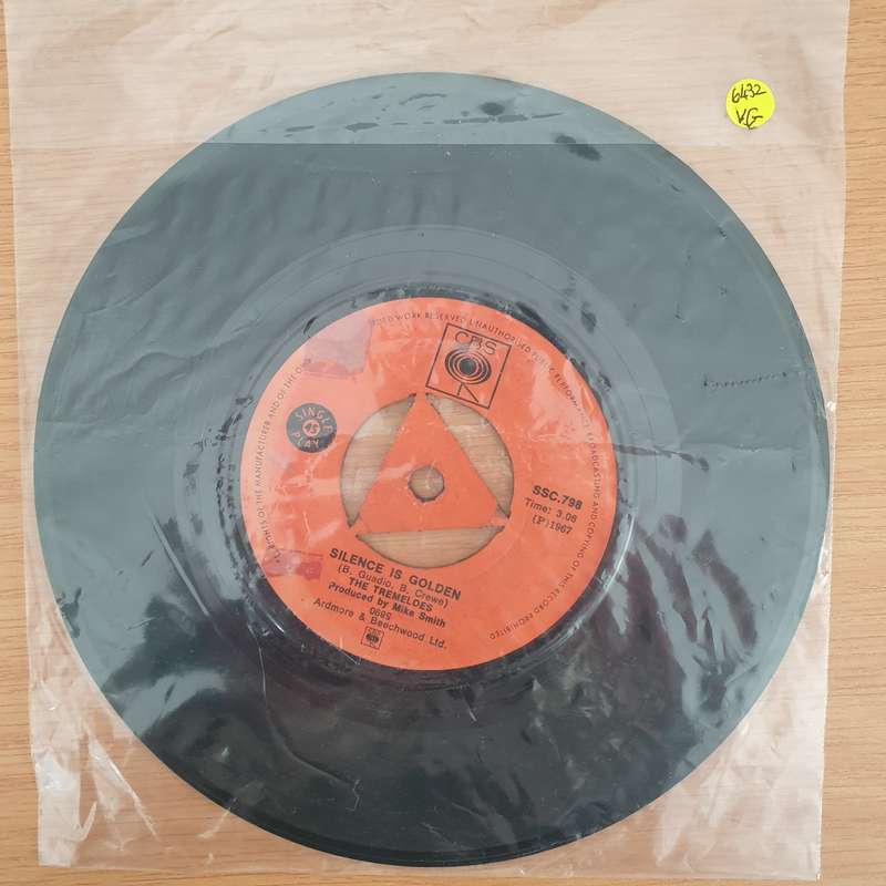 The Tremeloes  Silence Is Golden (Rhodesia) - Vinyl 7" Record - Very-Good+ Quality (VG+) (very...