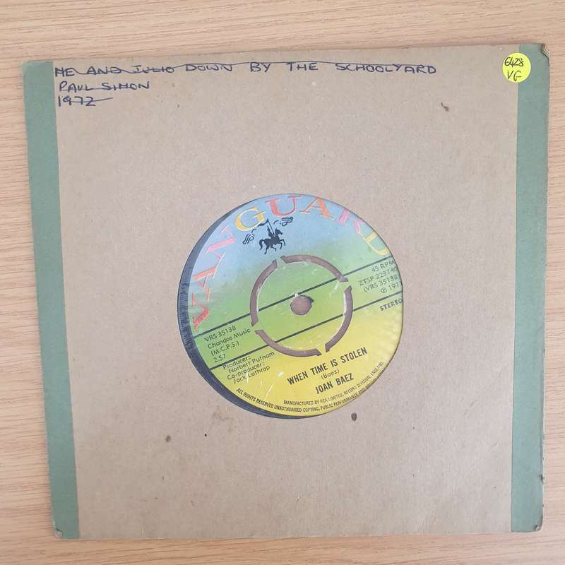 Joan Baez  The Night They Drove Old Dixie Down - Vinyl 7" Record - Very-Good Quality (VG)  (ve...