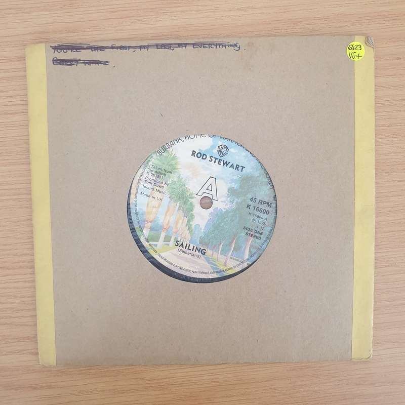 Rod Stewart  Sailing - Vinyl 7" Record - Very-Good+ Quality (VG+) (verygoodplus7)