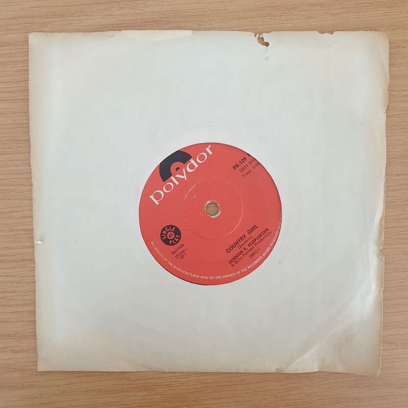 Quentin E. Klopjaeger  We'll All Playing In The Same Band / Country Girl  - Vinyl 7" Record - ...