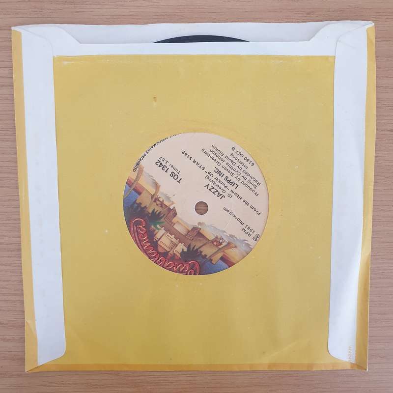 Lipps, Inc.  Designer Music  - Vinyl 7" Record - Very-Good+ Quality (VG+) (verygoodplus7)