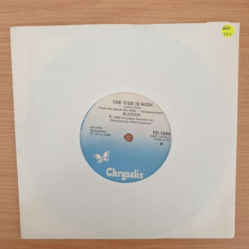 Blondie  The Tide Is High  - Vinyl 7" Record - Very-Good+ Quality (VG+)