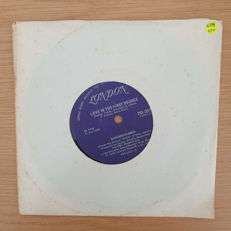 Bananarama  Love In The First Degree - Vinyl 7" Record - Very-Good+ Quality (VG+) (verygoodplus7)