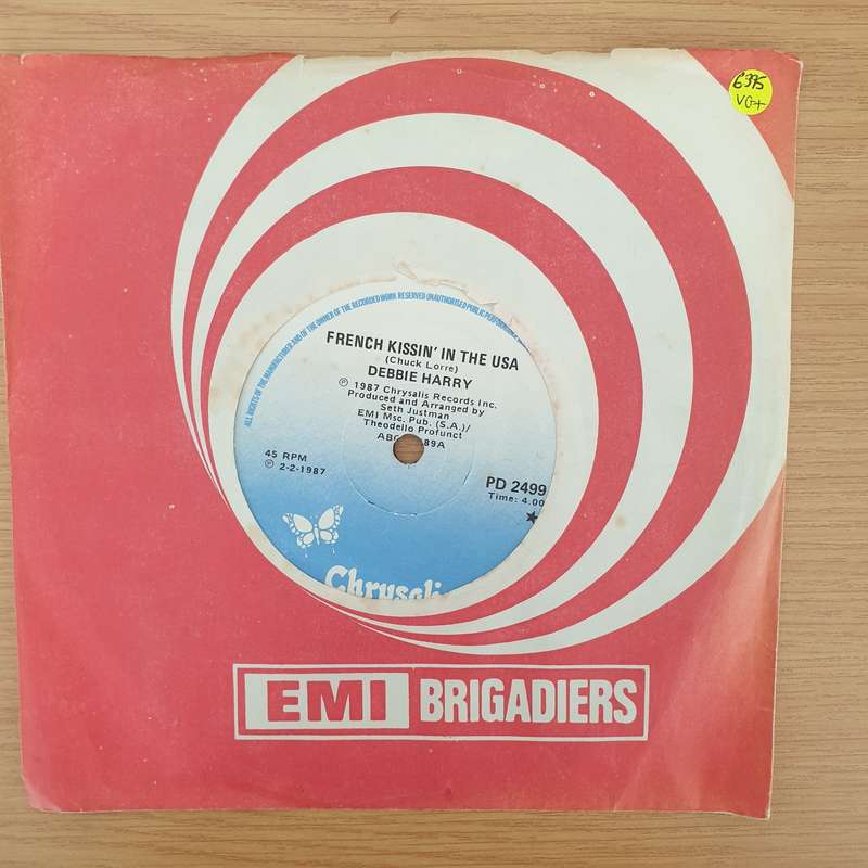 Debbie Harry  French Kissin' In The USA - Vinyl 7" Record - Very-Good+ Quality (VG+) (verygood...