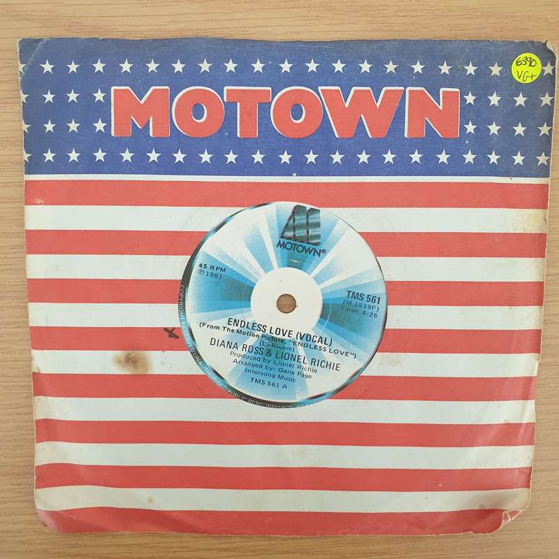 Diana Ross And Lionel Richie  Endless Love - Vinyl 7" Record - Very-Good+ Quality (VG+) (veryg...