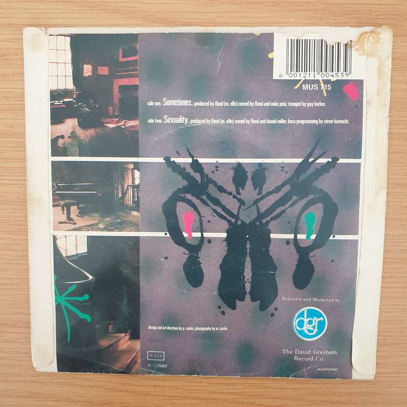 Erasure  Sometimes  - Vinyl 7" Record - Very-Good+ Quality (VG+) (verygoodplus7)