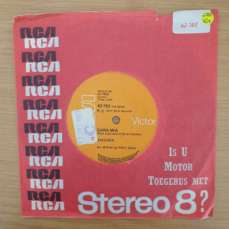 Baccara  Yes Sir I Can Boogie - Vinyl 7" Record - Very-Good+ Quality (VG+) (verygoodplus7)