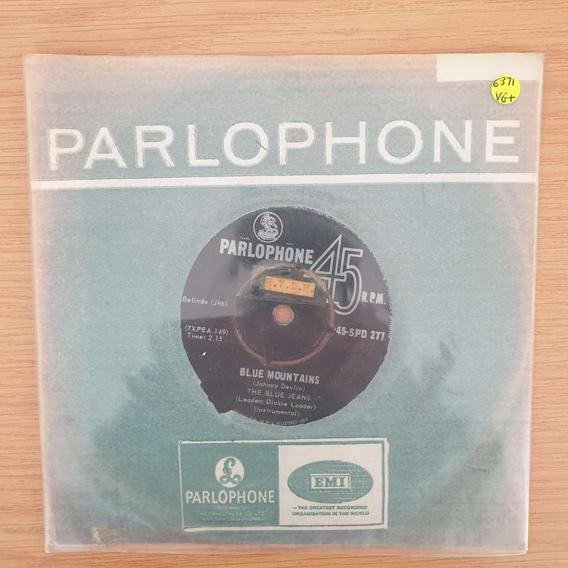 The Blue Jeans (Leader: Dickie Loader)  Night Rider - Vinyl 7" Record - Very-Good+ Quality (VG...