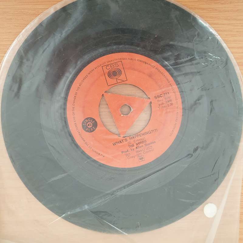The Byrds  Mr. Spaceman  - Vinyl 7" Record - Very-Good- Quality (VG-) (minus7)