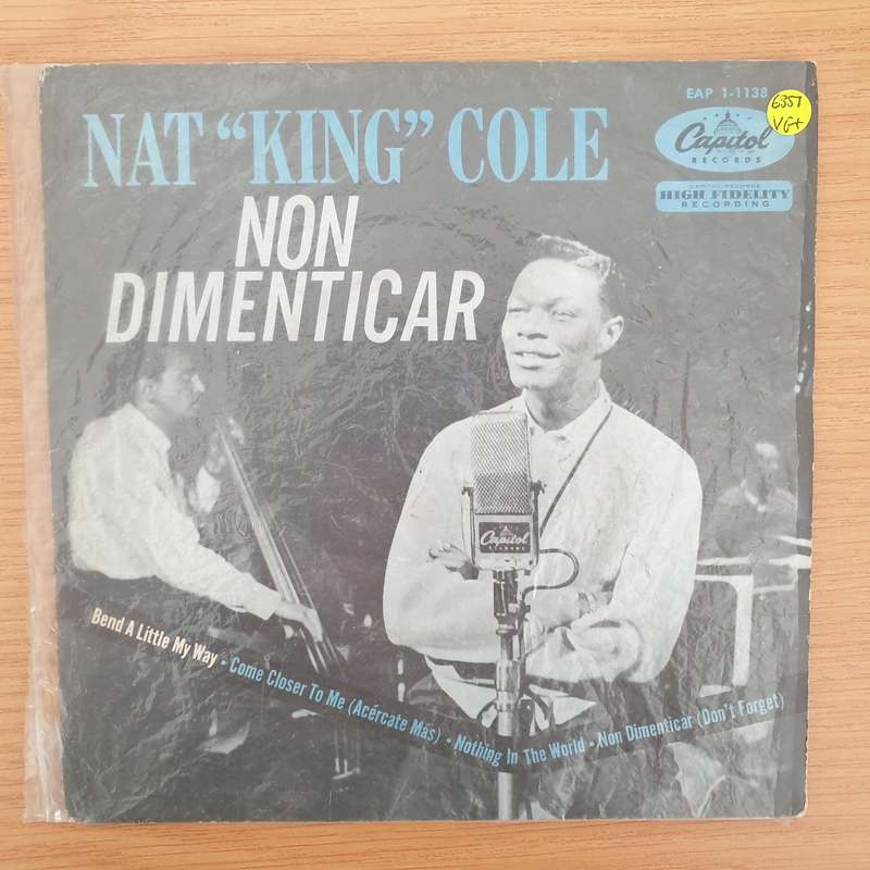 Nat "King" Cole  Non Dimenticar - Vinyl 7" Record - Very-Good+ Quality (VG+) (verygoodplus7)