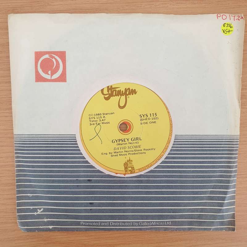 David Scobie  Gypsy Girl - Vinyl 7" Record - Very-Good+ Quality (VG+)