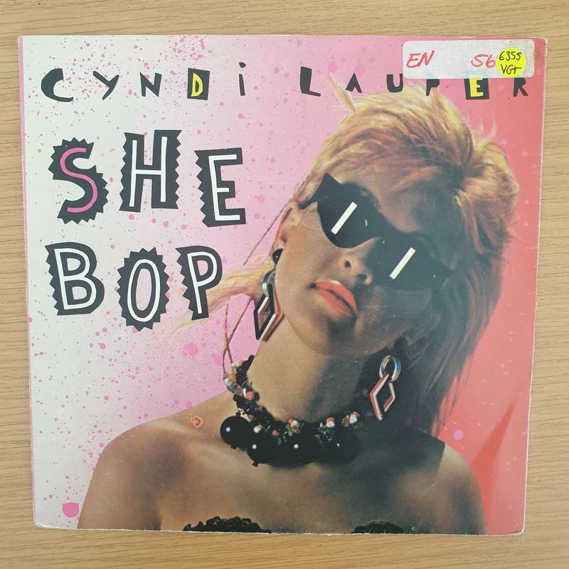 Cyndi Lauper  She Bop - Vinyl 7" Record - Very-Good+ Quality (VG+)