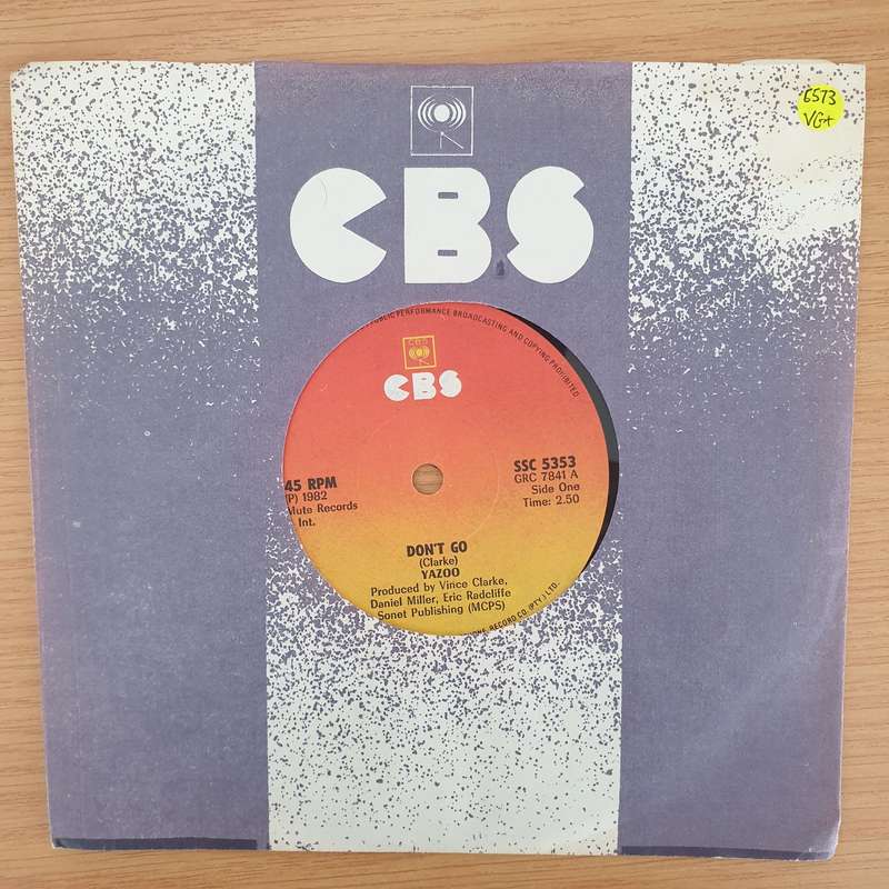 Yazoo  Don't Go - Vinyl 7" Record - Very-Good+ Quality (VG+)
