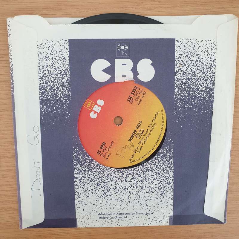 Yazoo  Don't Go - Vinyl 7" Record - Very-Good+ Quality (VG+)