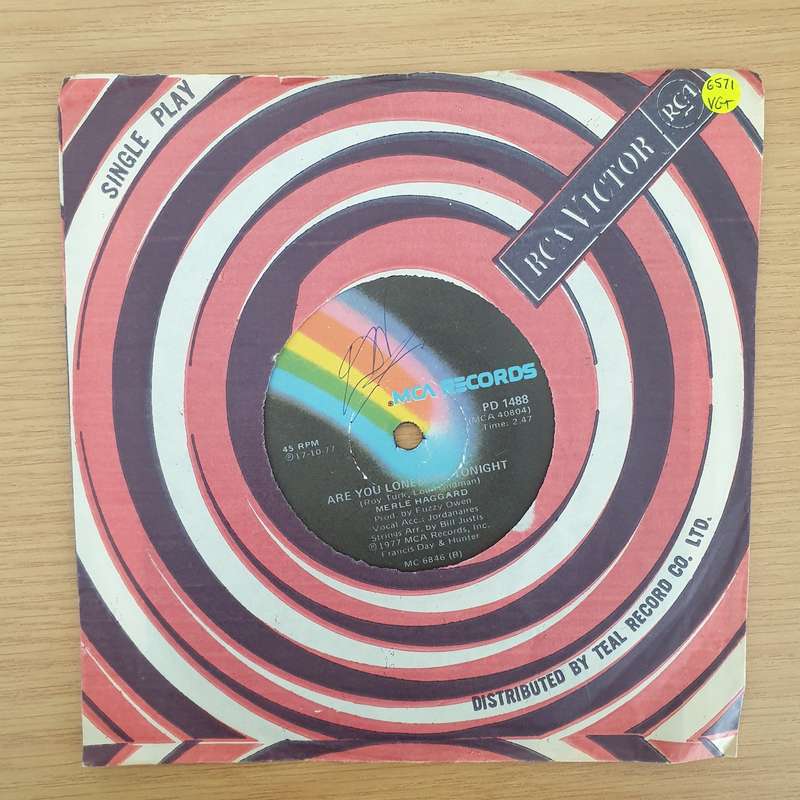 Merle Haggard  From Graceland To The Promised Land / Are You Lonesome Tonight - Vinyl 7" Recor...