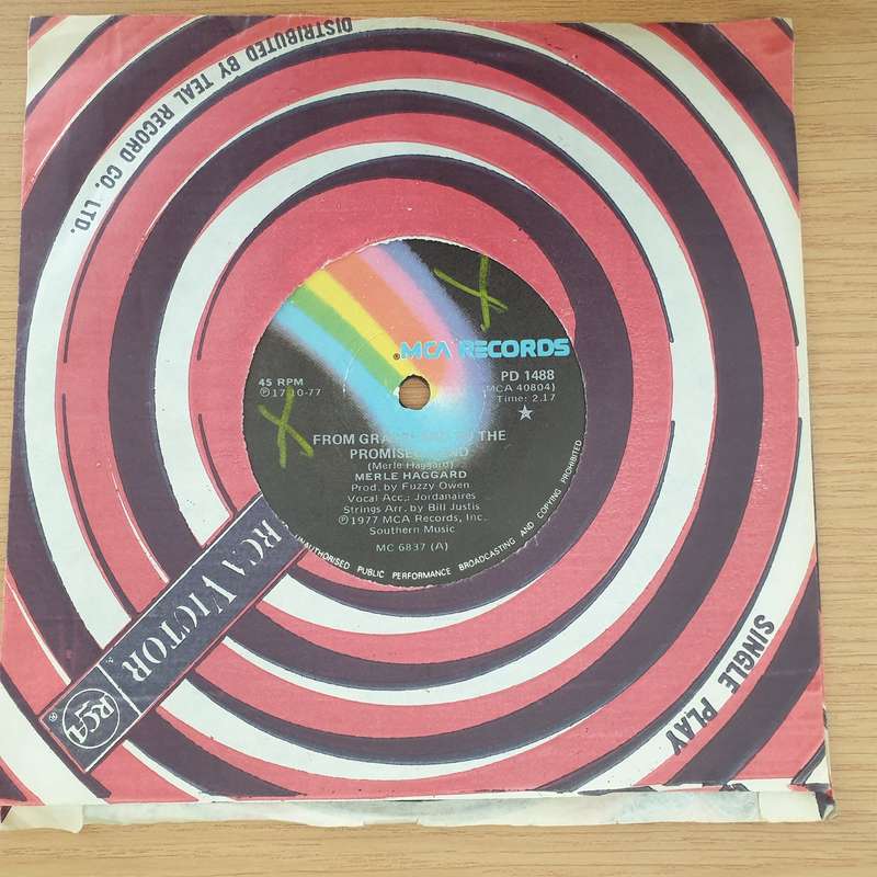 Merle Haggard  From Graceland To The Promised Land / Are You Lonesome Tonight - Vinyl 7" Recor...