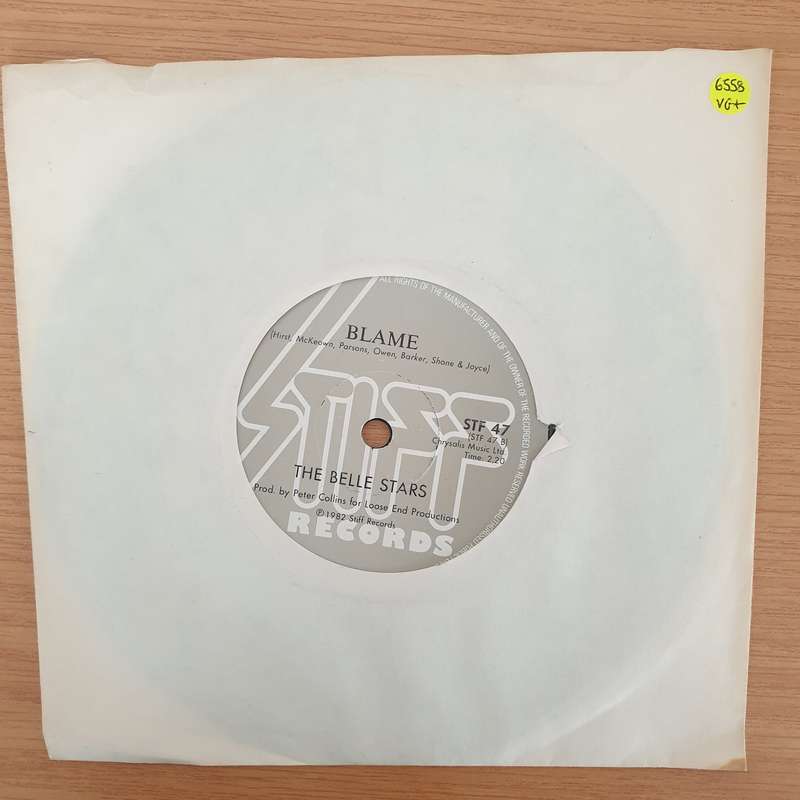 The Belle Stars  The Clapping Song - Vinyl 7" Record - Very-Good+ Quality (VG+) (verygoodplus7)