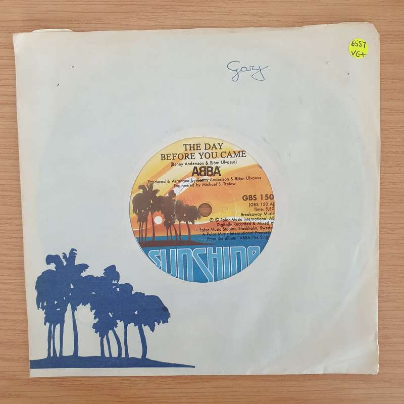 ABBA  The Day Before You Came - Vinyl 7" Record - Very-Good+ Quality (VG+) (verygoodplus7)