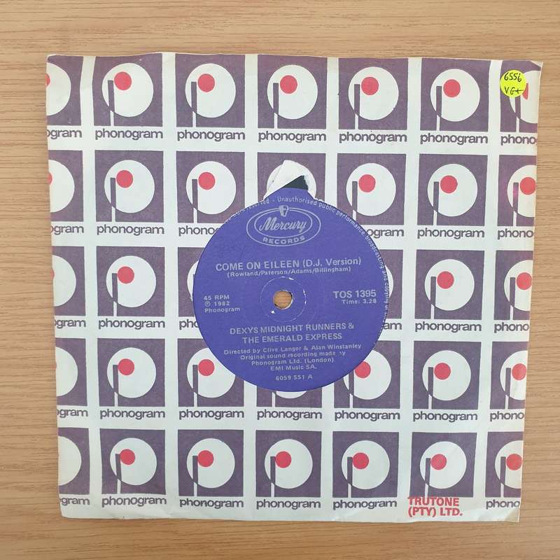 Dexys Midnight Runners & The Emerald Express  Come On Eileen - Vinyl 7" Record - Very-Good+ Qu...