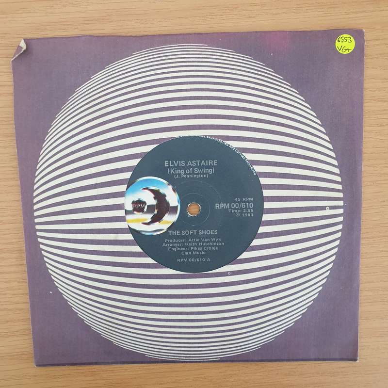 Soft Shoes  Elvis Astaire - Vinyl 7" Record - Very-Good+ Quality (VG+) (verygoodplus7)