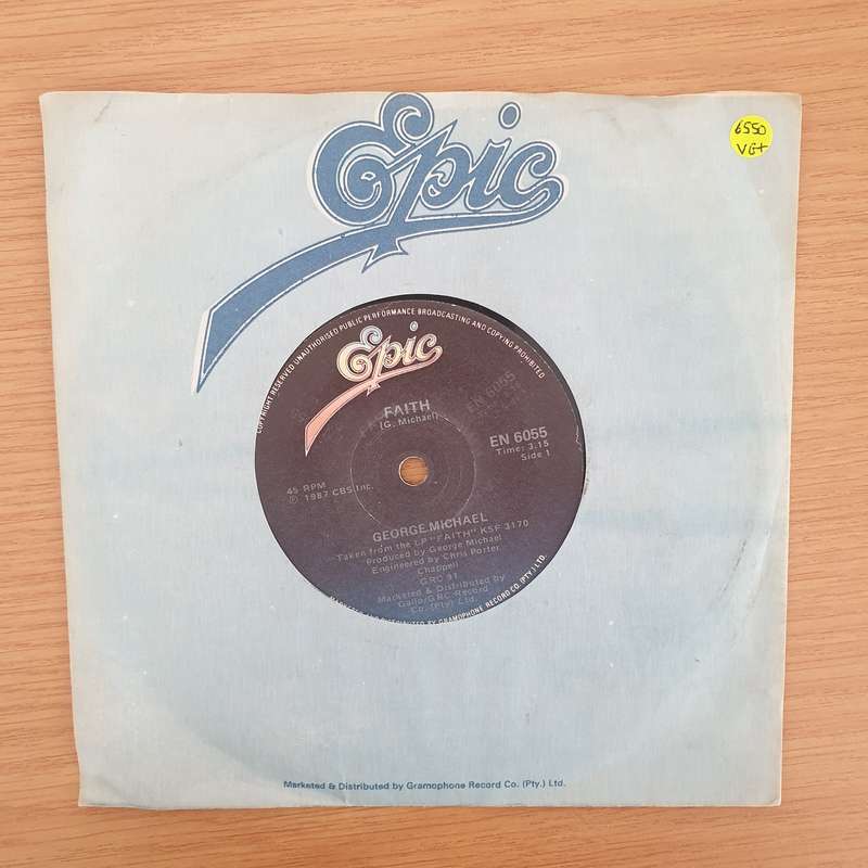 George Michael  Faith - Vinyl 7" Record - Very-Good+ Quality (VG+)