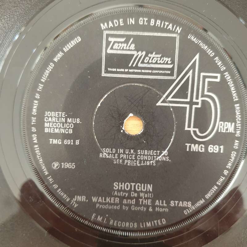 Jnr. Walker And The All Stars  Road Runner - Vinyl 7" Record - Very-Good Quality (VG)  (verry7)