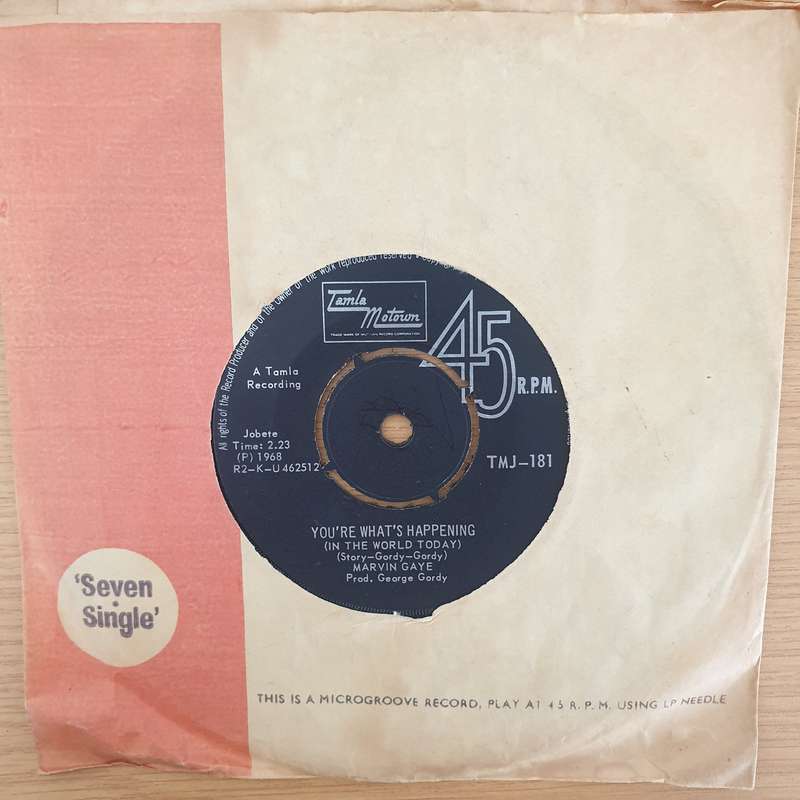 Marvin Gaye  I Heard It Through The Grapevine - Vinyl 7" Record - Very-Good+ Quality (VG+) (ve...