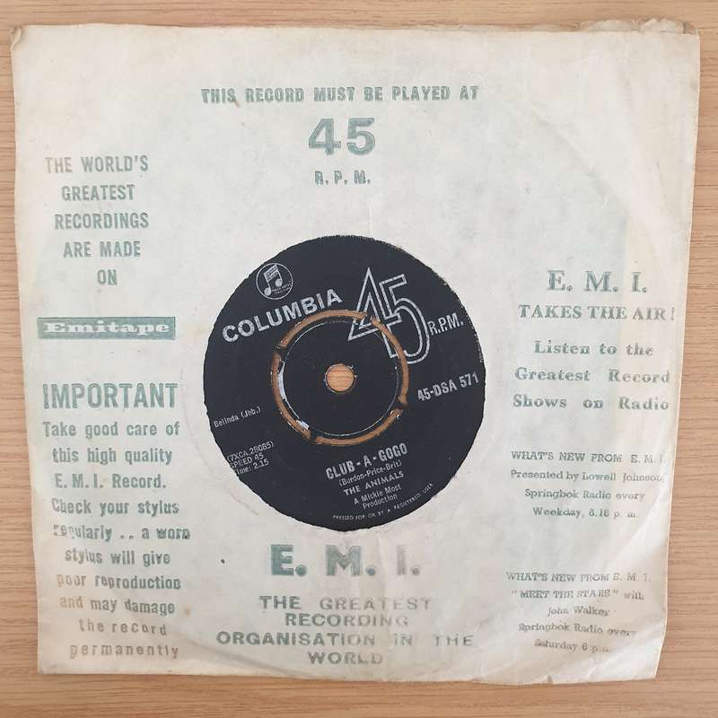 The Animals  Don't Let Me Be Misunderstood - Vinyl 7" Record - Very-Good+ Quality (VG+) (veryg...