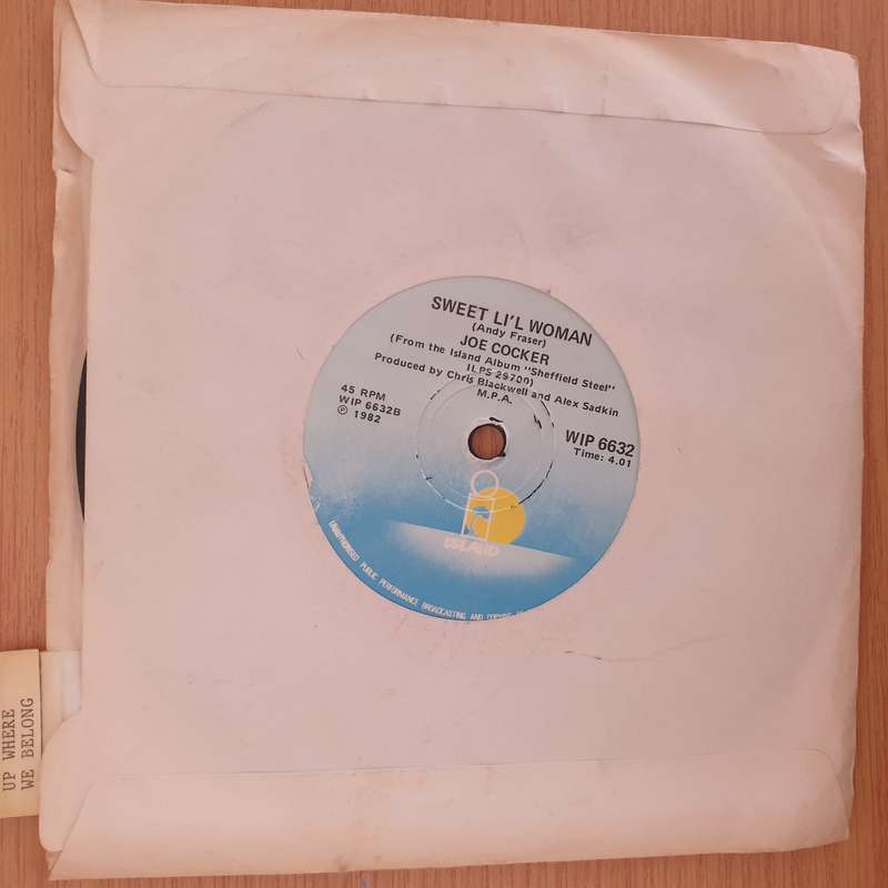 Joe Cocker / Jennifer Warnes  Up Where We Belong - Vinyl 7" Record - Very-Good+ Quality (VG+)