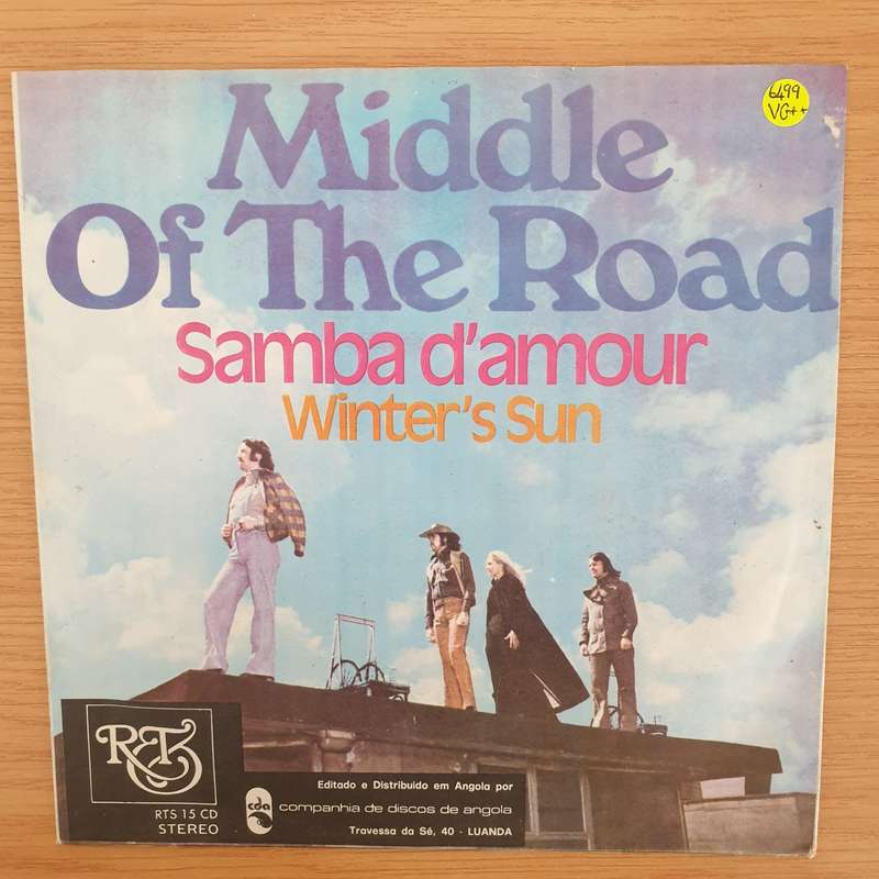 Middle Of The Road  Samba D'Amour (Angola) - Vinyl 7" Record - Very-Good+ Quality (VG+) (veryg...